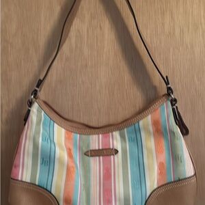 Colorful Striped Shoulder Bag